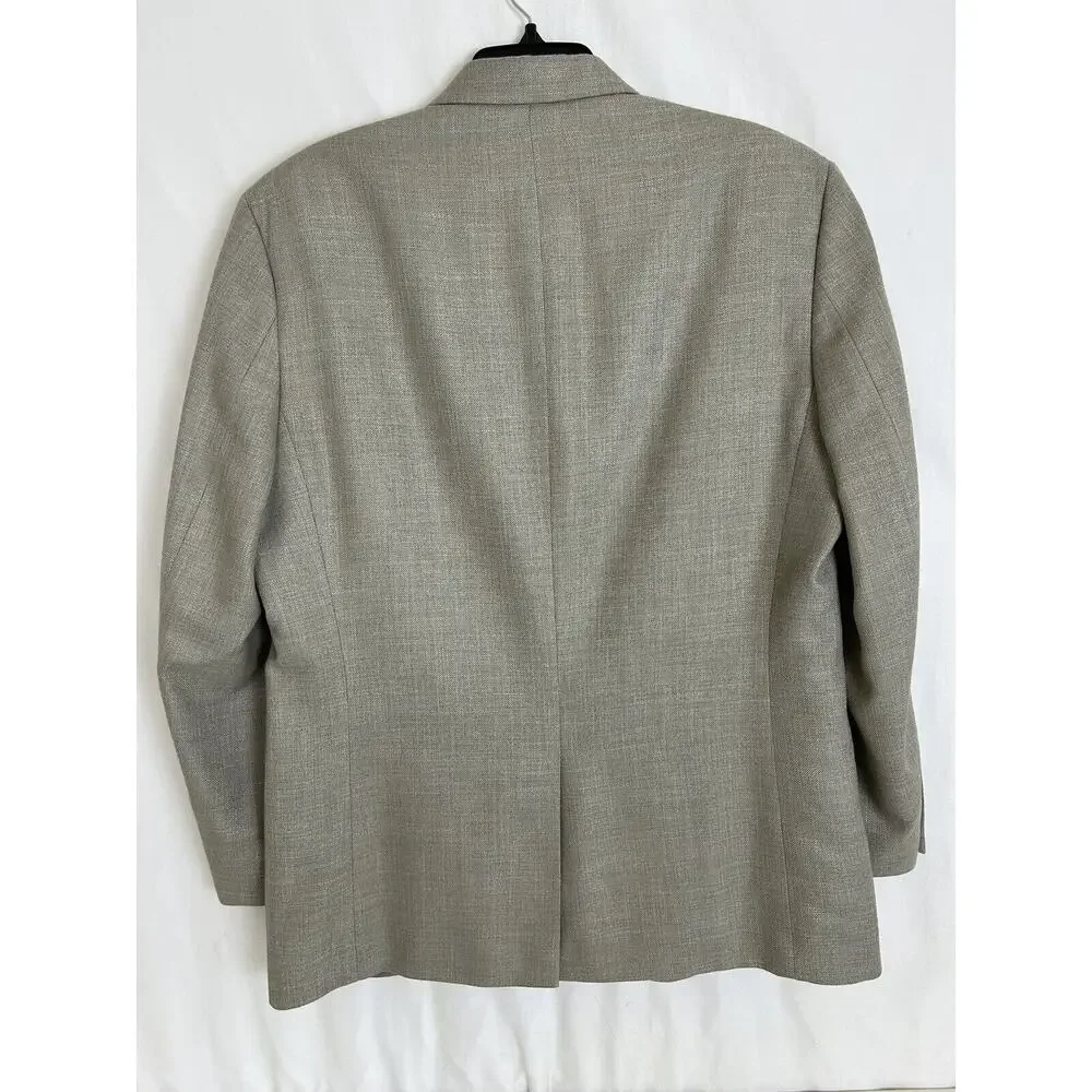Lauren Ralph Lauren Men's Blazer Linen Rayon Polyester‎ Beige Tan Size 42R VGUC